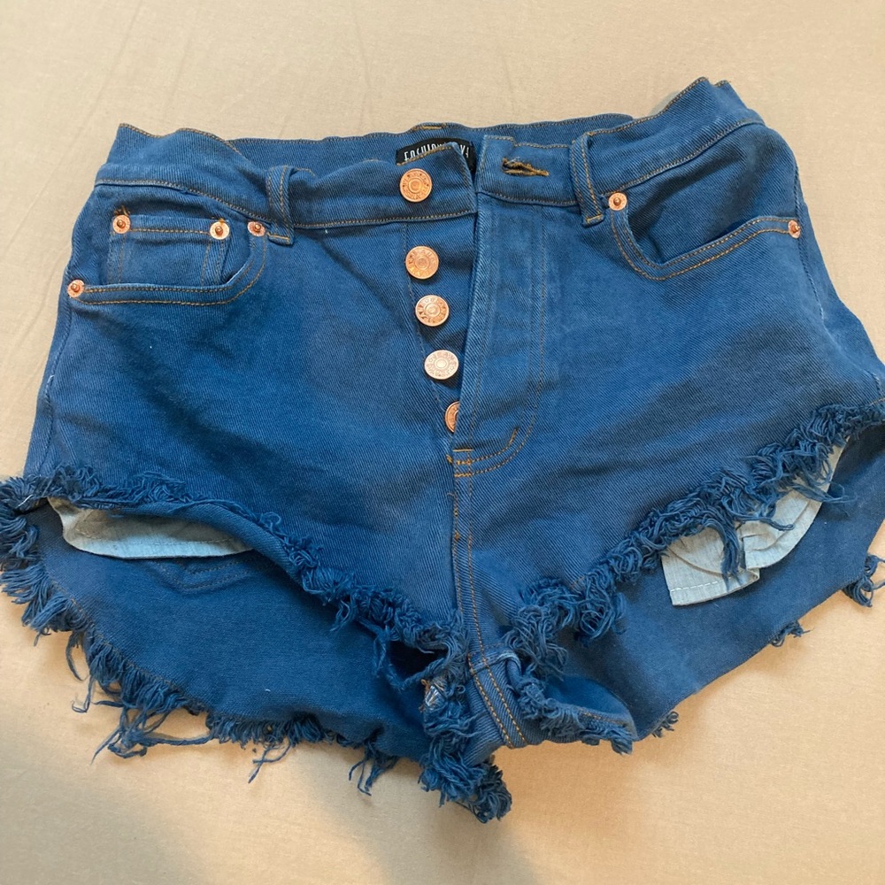 Fashion Nova Cut off stretch denim short shorts
